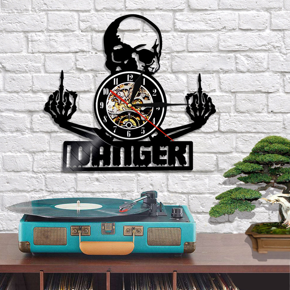 SkullVibe - Fierce Vinyl Wall Clock