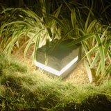 Waterproof Solar Garden Lights - Modern LED Square Stone Outdoor Ground Lights