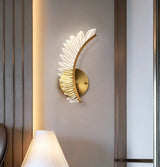 AngelGlow - Golden Winged Wall Lamp