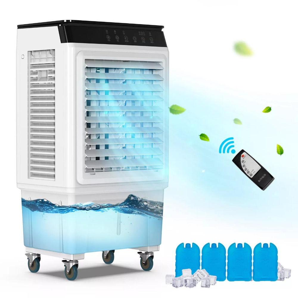 HiBreeze Swamp Cooler Fan - Evaporative Portable Cooling Fan