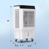 HiBreeze Swamp Cooler Fan - Evaporative Portable Cooling Fan