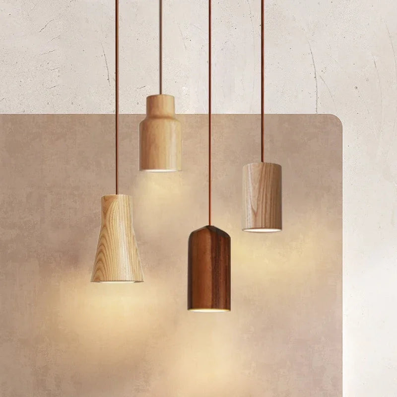 WoodVibe - Sleek Scandinavian Pendant Lamp