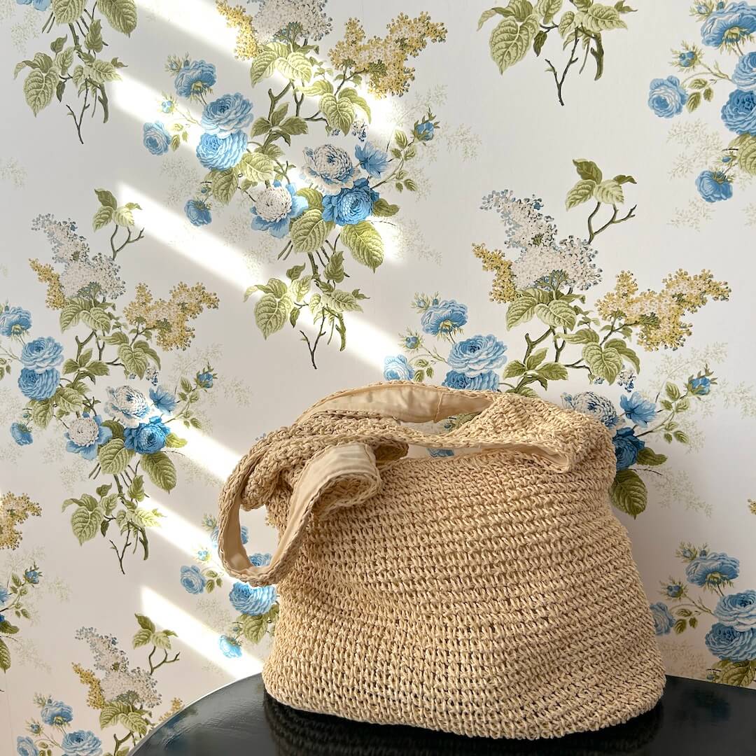 Women's Straw Tote Bag Beige One Size Bohemian Beach Bag