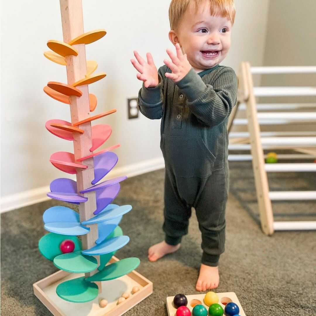 Rainbow Sound Tower for Sensory Play and Interaction