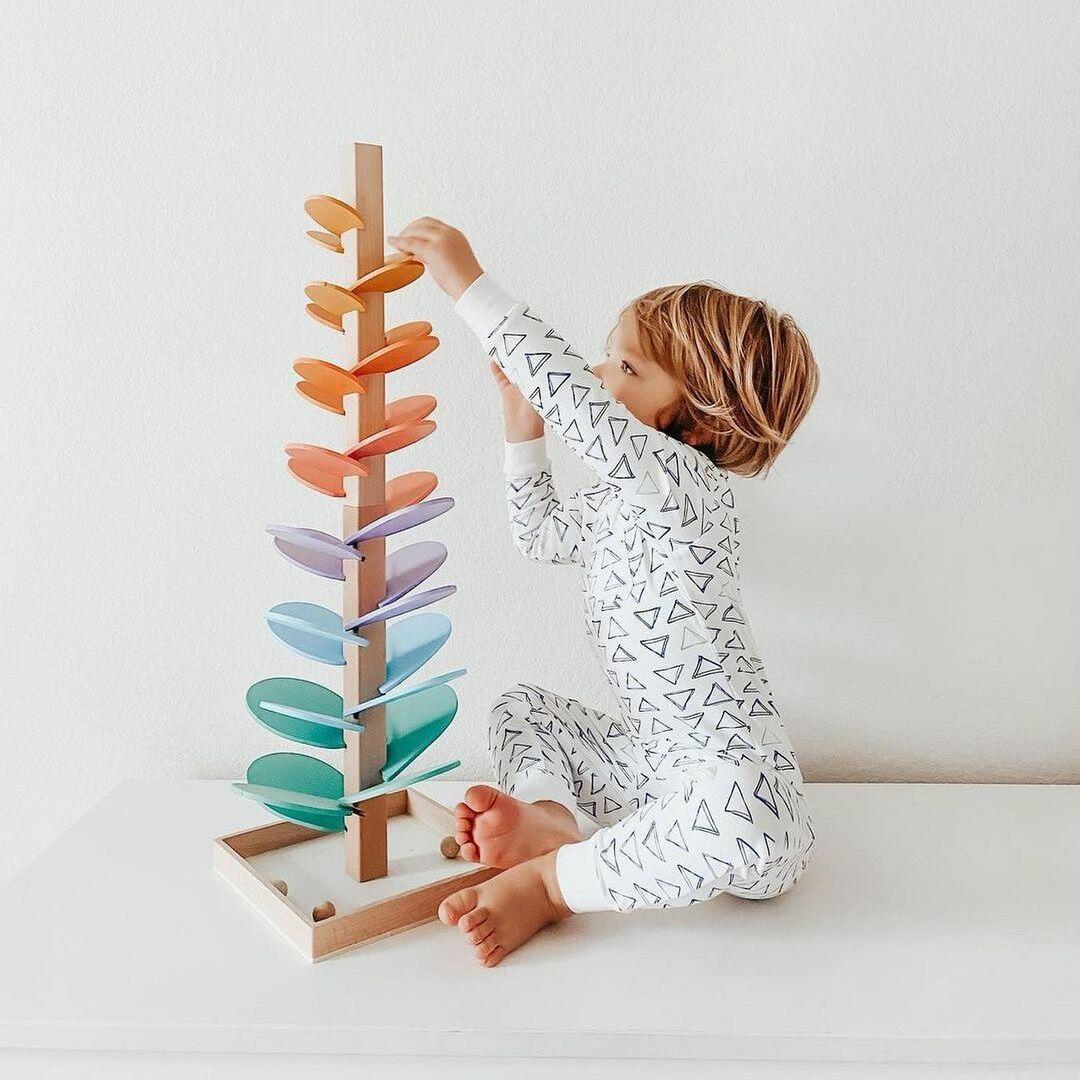 Rainbow Sound Tower for Sensory Play and Interaction