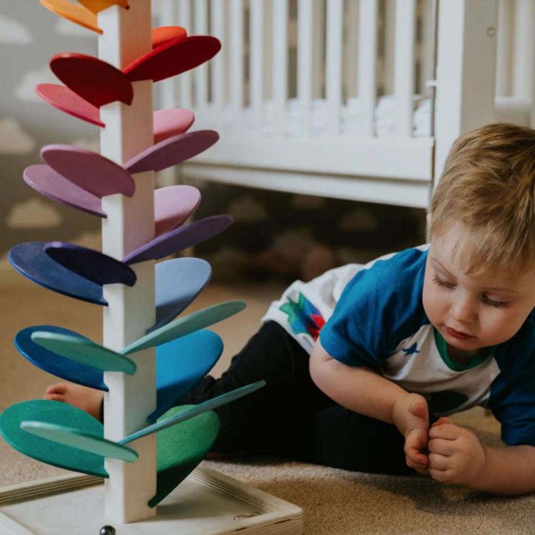Rainbow Sound Tower for Sensory Play and Interaction