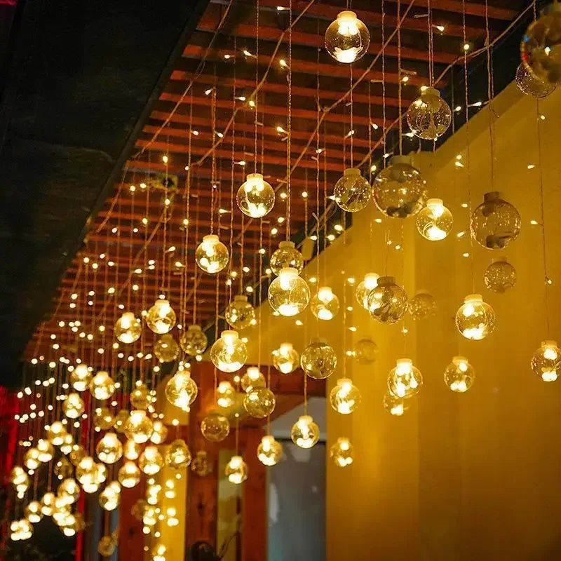 Waterproof LED Outdoor Fairy Lights – 3.5m Twinkle String Lights for Garden, Patio, or Balcony Decor