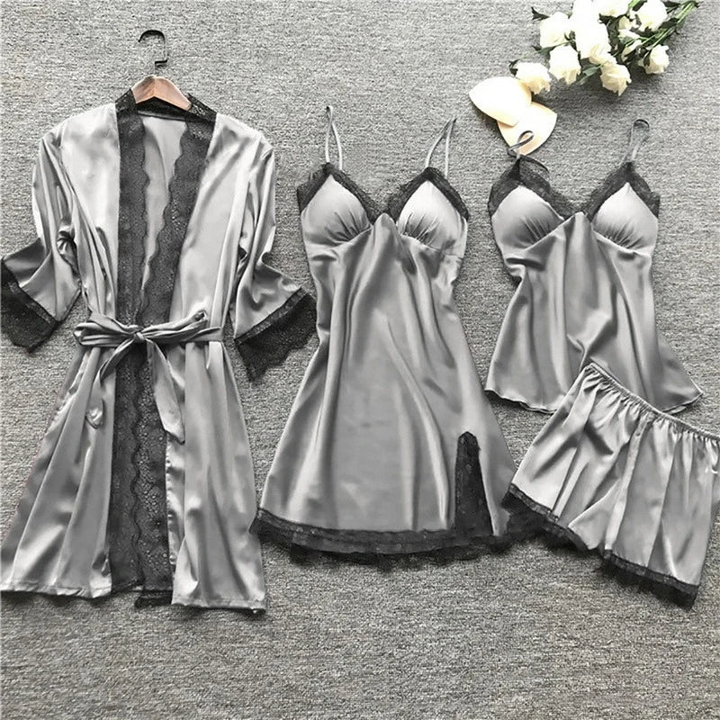 VelvetSlumber - Sophisticated Sleepwear Set for Ultimate Nighttime Comfort