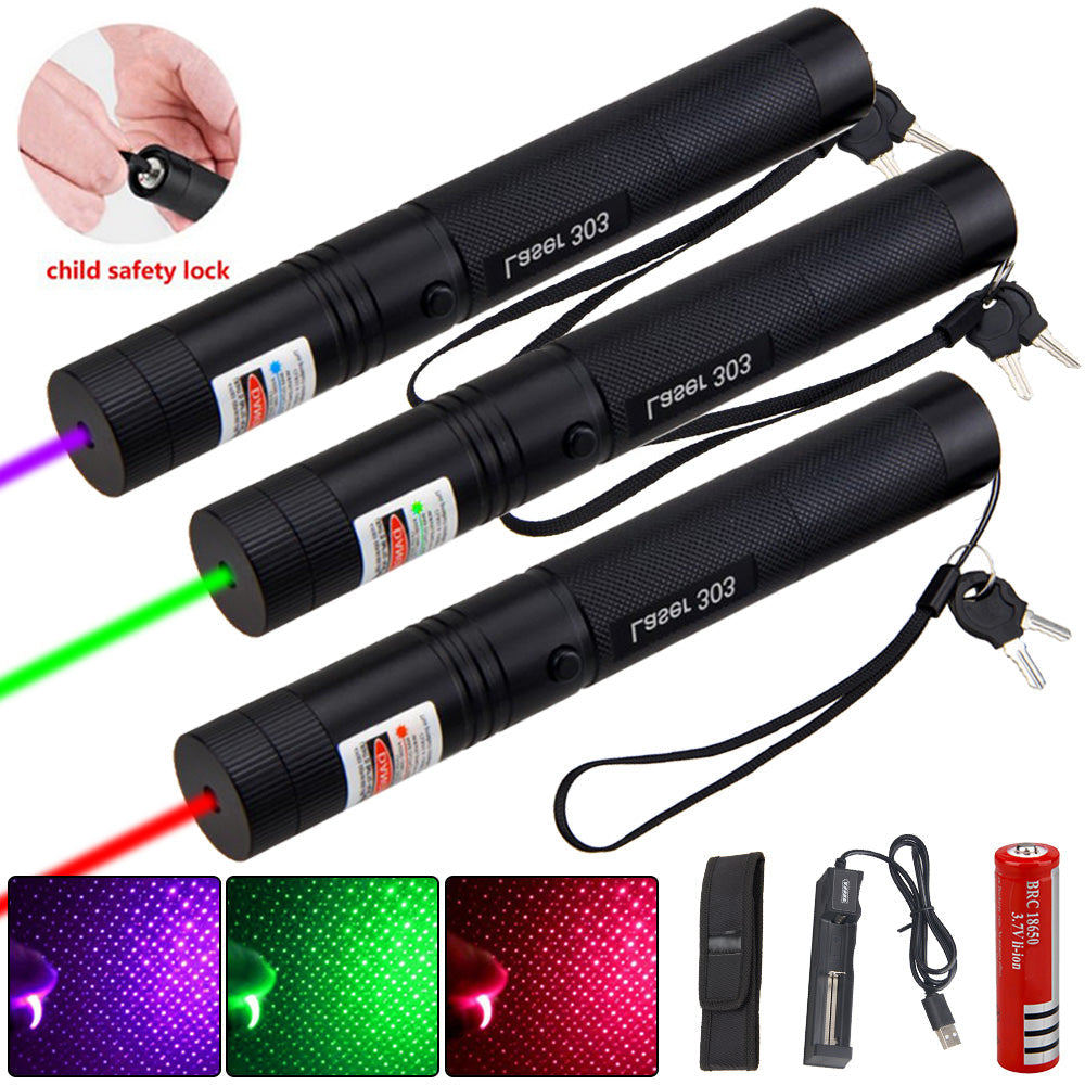 Long-Range Rechargeable Laser Pointer for Outdoor Use
