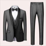 Stylish Slim Fit Wedding Suit 2-Piece Set for Men