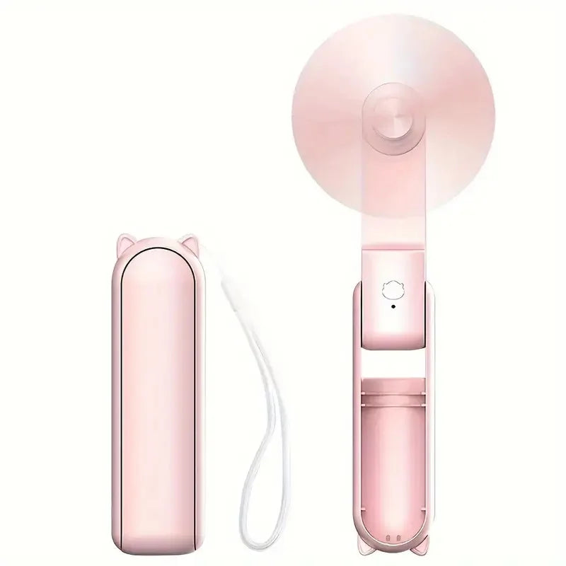Mini hand fan Breezella | USB rechargeable | 3 speeds | Foldable & Powerbank function | 2000mAh battery