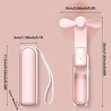 Mini hand fan Breezella | USB rechargeable | 3 speeds | Foldable & Powerbank function | 2000mAh battery