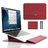3-in-1 Waterproof Laptop Sleeve with Shock-Resistant Design and Accessory Storage - Elegant MacBook Case for Travel and Office