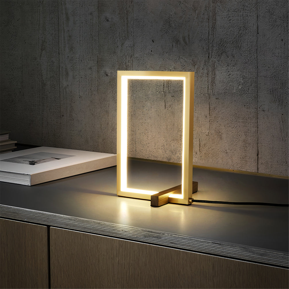 WoodGlow - Rustic Table Lamp