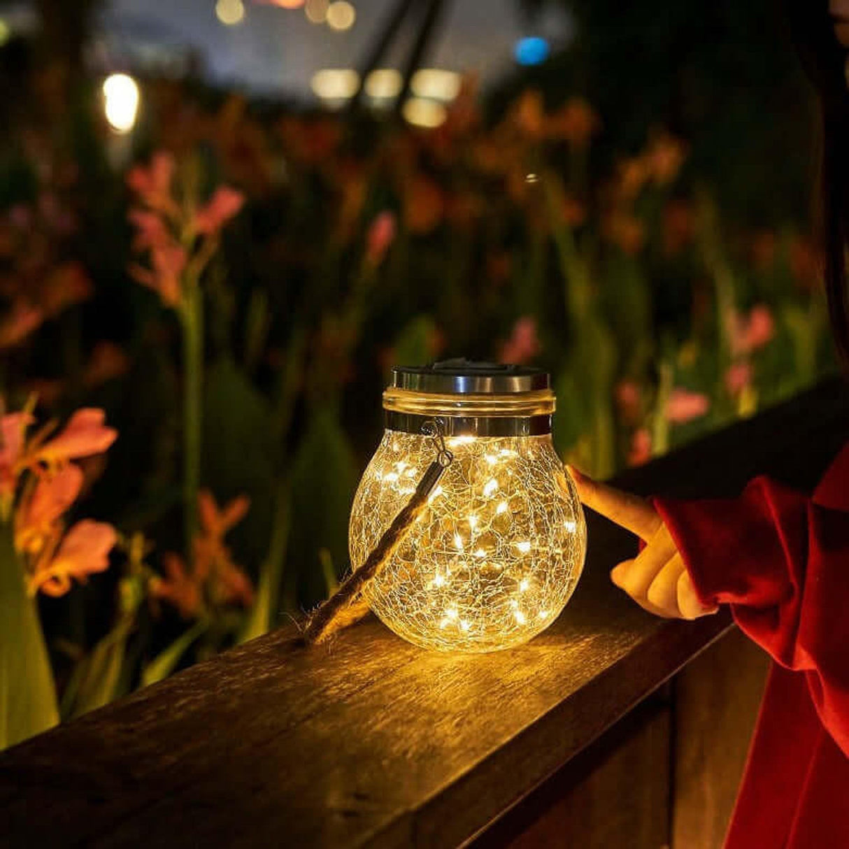 SunGlow - Warm Solar Glass Lamp