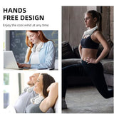 Portable Neck Fan with Adjustable Speeds – Ergonomic, Lightweight Design for Hands-Free Cooling, Long Battery Life