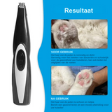 Wireless Dog Grooming Clippers, Professional Pet Trimmer for Sensitive Areas, USB Rechargeable, Quiet Operation, Stainless Steel