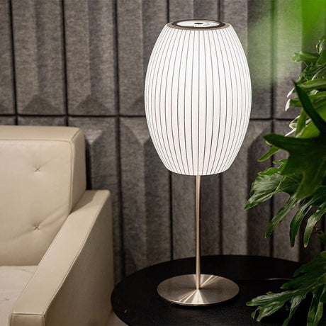 SteelAura – Elegant Table Lamp with Modern Appeal