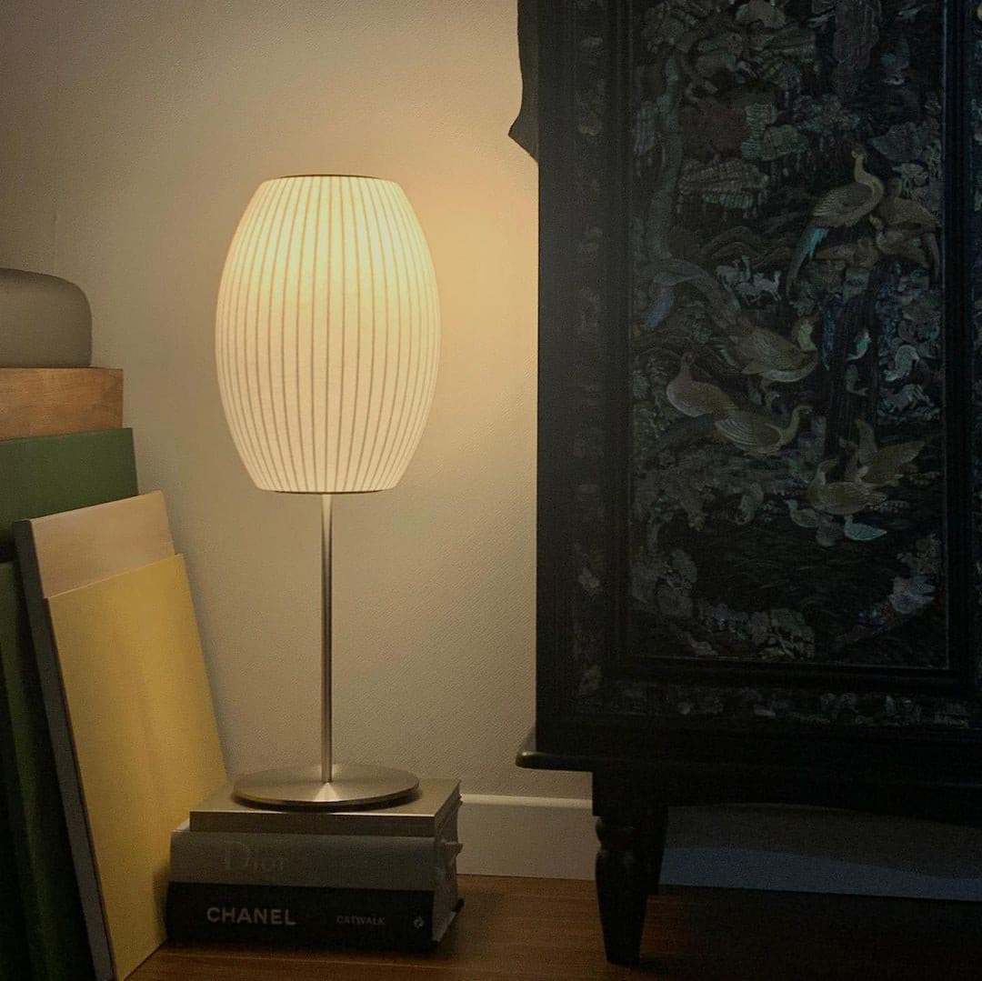 SteelAura – Elegant Table Lamp with Modern Appeal
