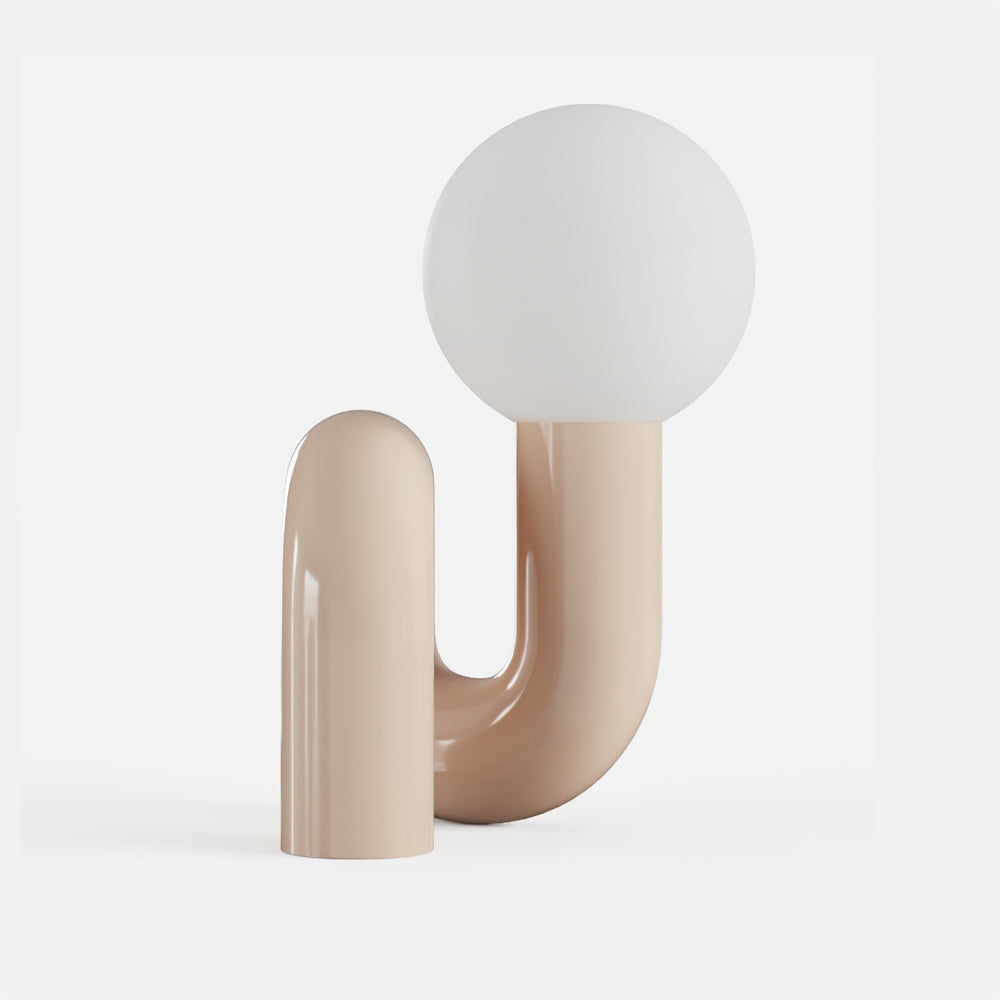 SpiralGlow – Elegant Resin and Glass Table Lamp