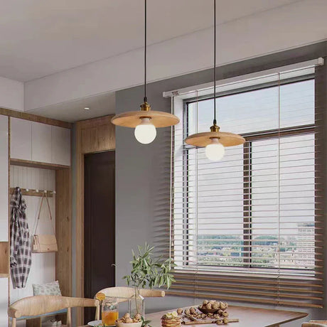 ScandiGlow – Natural Wood Pendant Lamp