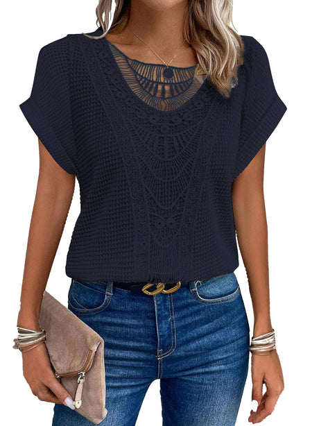 Women's Blouse Soft Knit Fabric