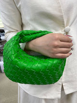 Women's Handbag Braided Design One Size Polyurethane