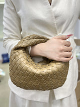 Women's Handbag Braided Design One Size Polyurethane