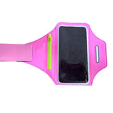 Adjustable Running Phone Holder with Earphone Compartment – Fits Arm Sizes 26-42 cm, Compatible with iPhone and Galaxy