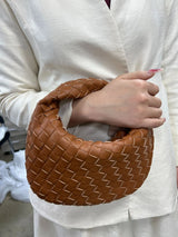 Women's Handbag Braided Design One Size Polyurethane
