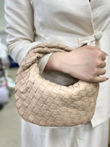 Women's Handbag Braided Design One Size Polyurethane