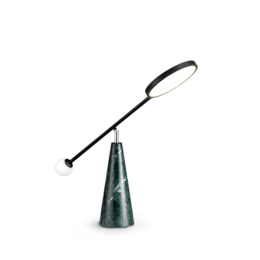 TriGlow – Geometric Table Lamp with Adjustable Swan Neck