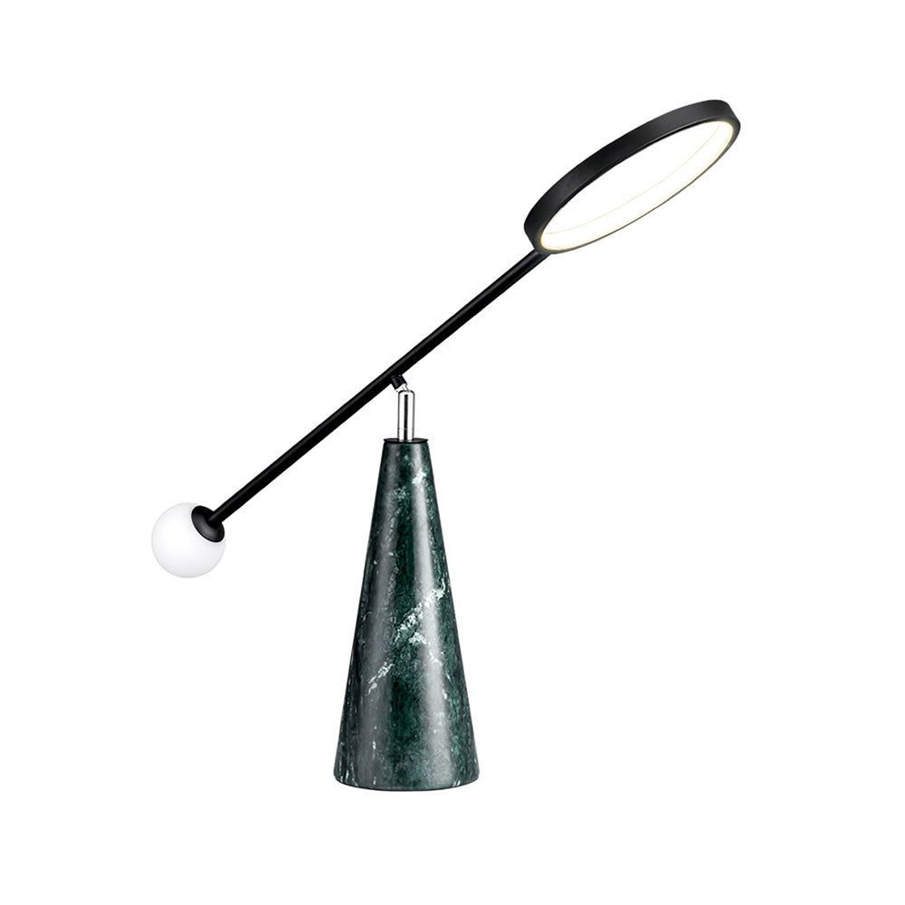 TriGlow – Geometric Table Lamp with Adjustable Swan Neck