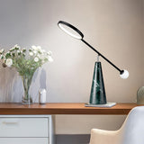 TriGlow – Geometric Table Lamp with Adjustable Swan Neck