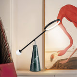 TriGlow – Geometric Table Lamp with Adjustable Swan Neck