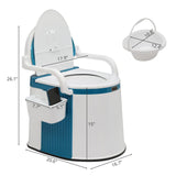 Adult and Elderly Portable Toilet for Home and Outdoor Use