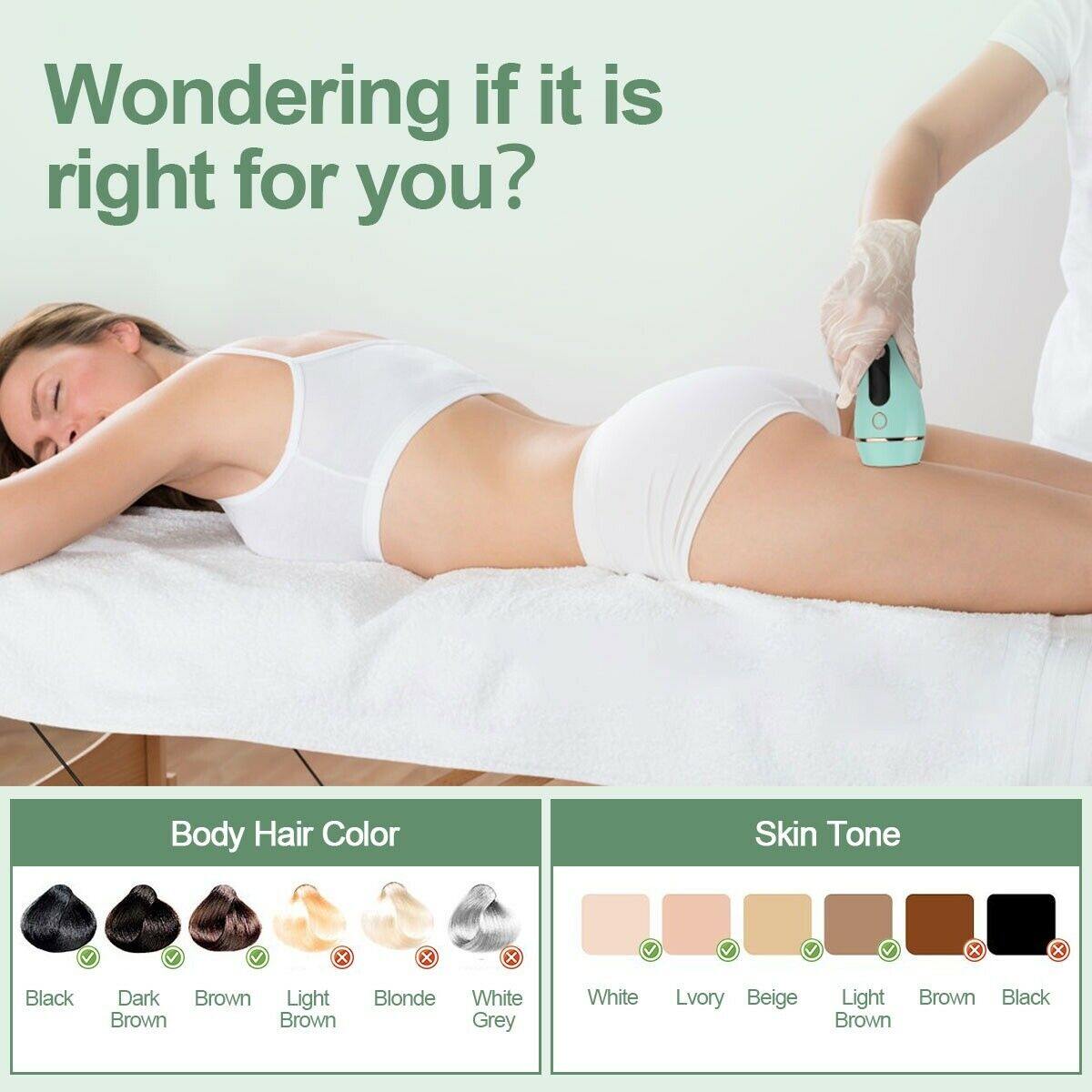 IPL Hair Removal Epilator for Face and Body Use