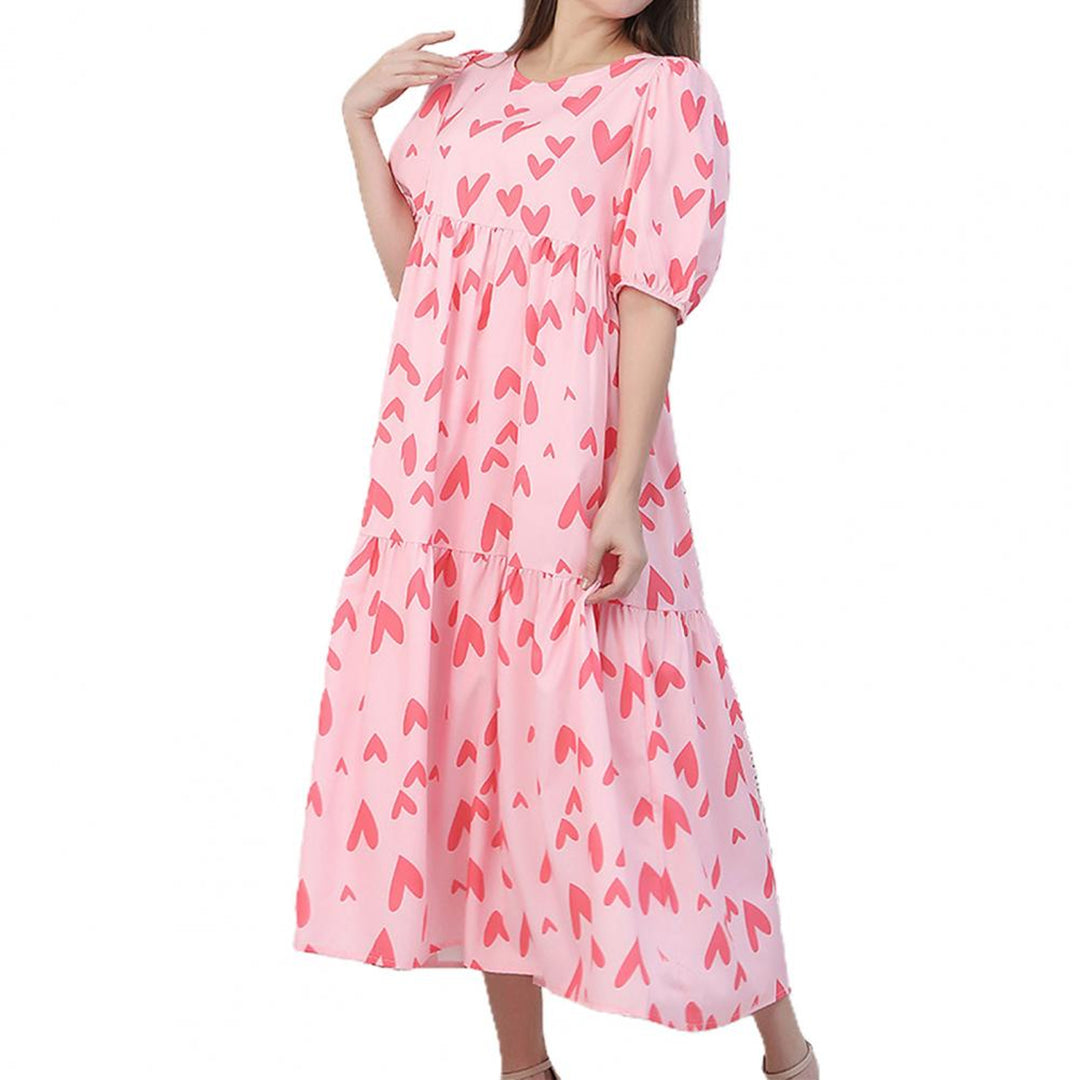 Women's Polyester Summer Midi Dress
