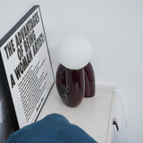 SpiralGlow – Elegant Resin and Glass Table Lamp