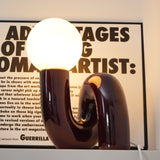 SpiralGlow – Elegant Resin and Glass Table Lamp