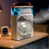 Portable Air Cooler Fan with LED Light