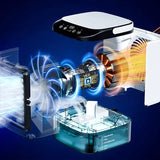 Portable Air Cooler Humidifier Fan with Night Light