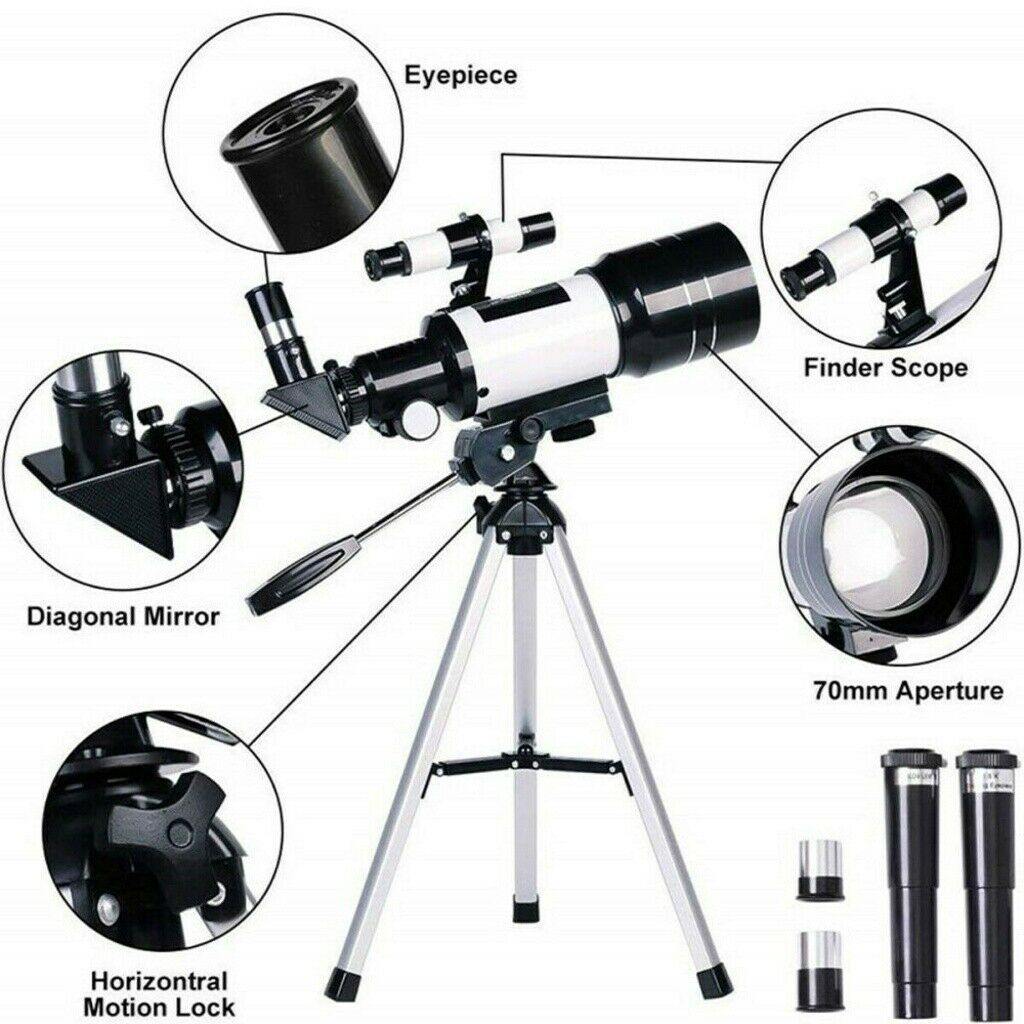 Professional 300/70mm Telescope with Tripod and Phone Mount