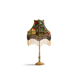 VintageBloom - Tafel Lamp in Franse Bloemmotief met Franje