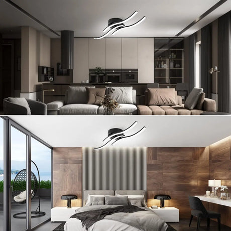 TideForm – Elegant Triple-Wave LED Lamp