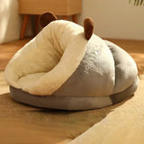 Slippernest - Foldable Dog Bed in Coral Fleece for Winter Comfort