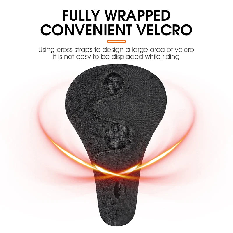 Wear-Resistant Bicycle Saddle Cover with Shock Absorption and Waterproof Design – Soft Bike Seat Cushion for Comfort