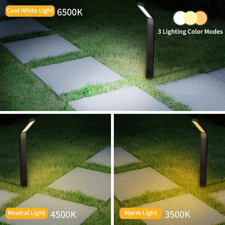 Solar Pathway Lights - 3-in-1 Adjustable Solar Garden Lights, IP65 Waterproof Outdoor Landscape Lighting