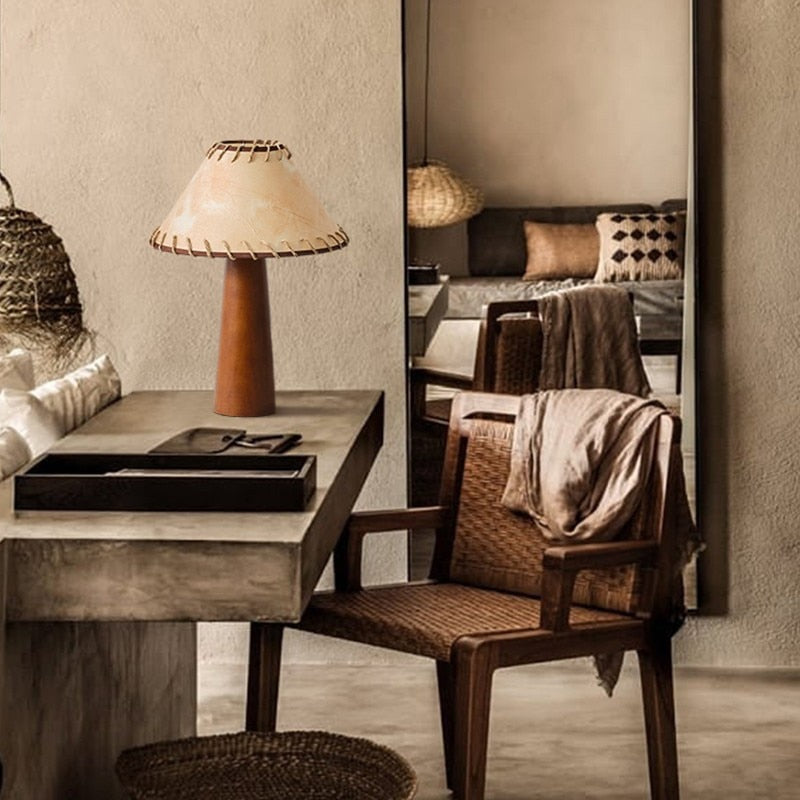 TranquilBeam – Wabi-Sabi Table Lamp for Calm Spaces