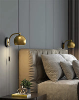 AntiqueAura – Classic Vintage Wall Lamp with Plug for Elegant Spaces